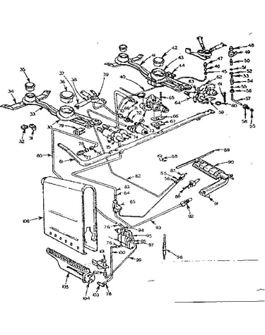 Burner section