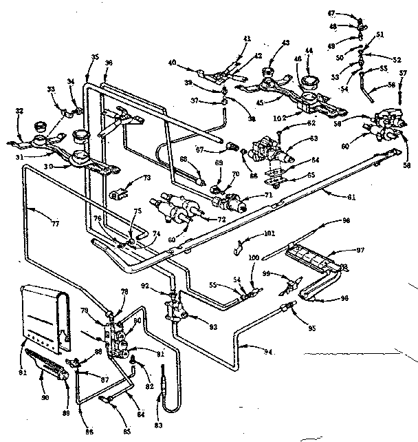 Burner section