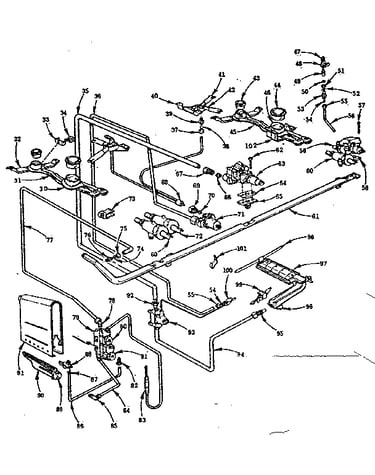Burner section