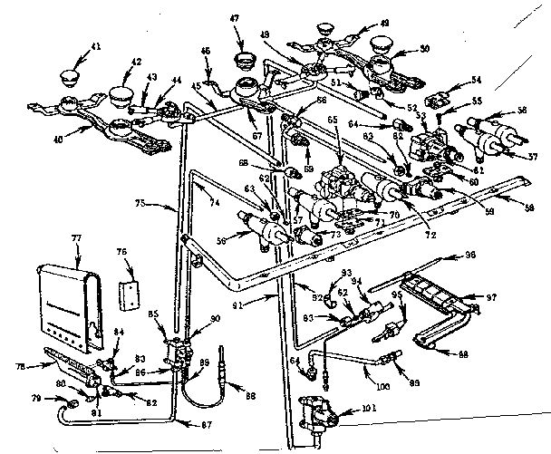 Burner section