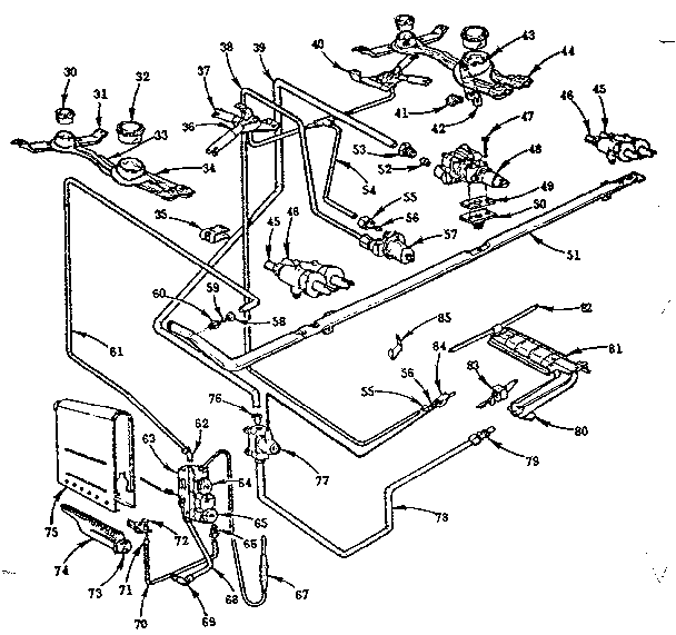 Burner section