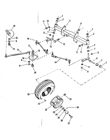 Front axle assembly