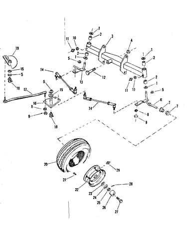 Front axle assembly