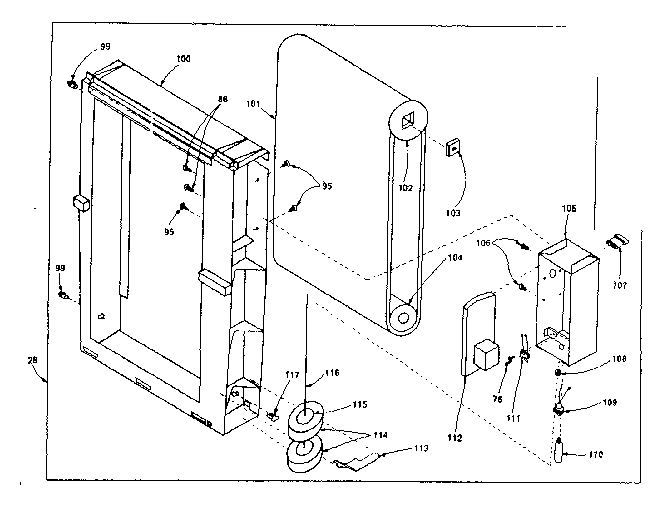 Pad frame assembly