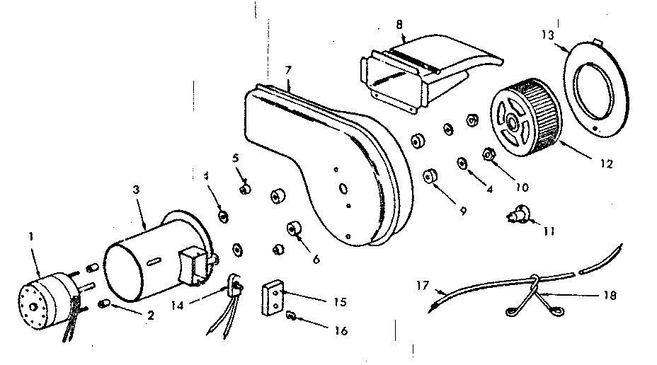 Optional forced air blower 42-70016