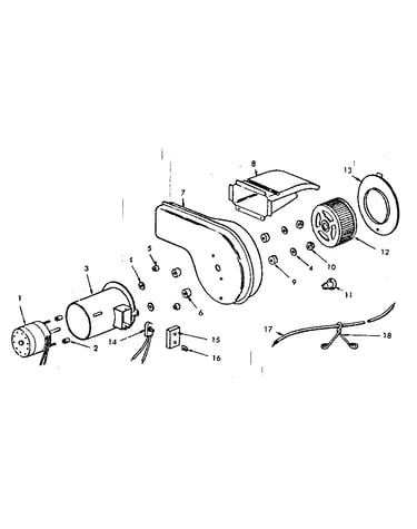 Optional forced air blower 42-70016