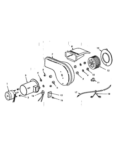 Optional forced air blower 42-70016