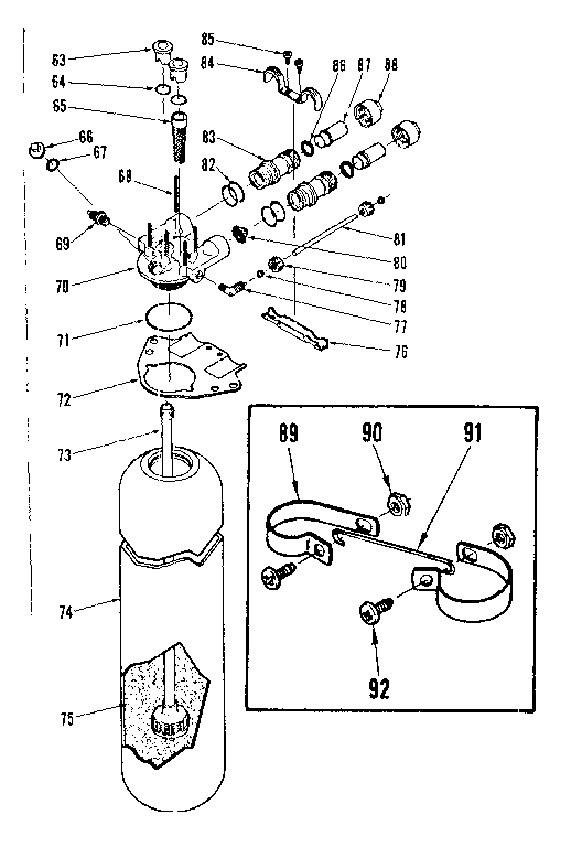 Resin tank & valve adaptor