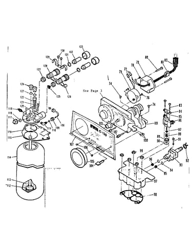 Motor and valve assembly
