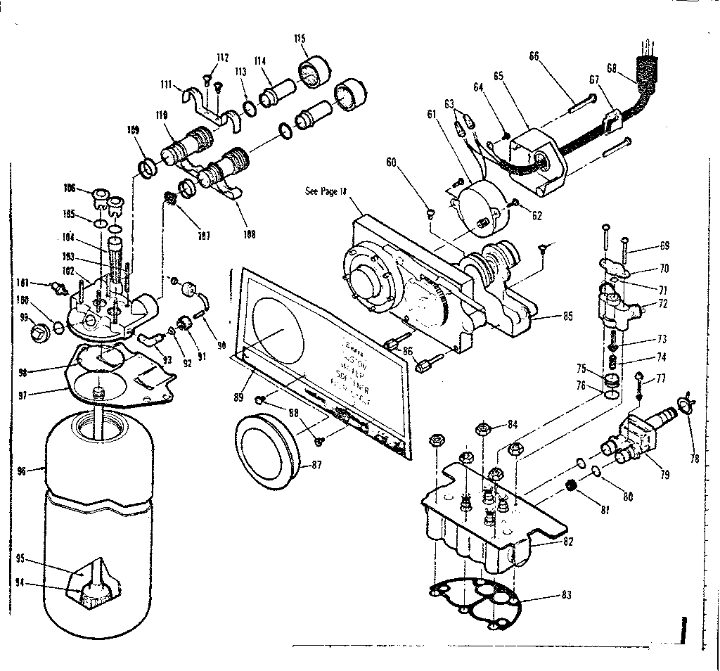 Motor and safety valve body