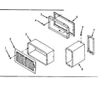 Sears 867736611 wall register kit diagram