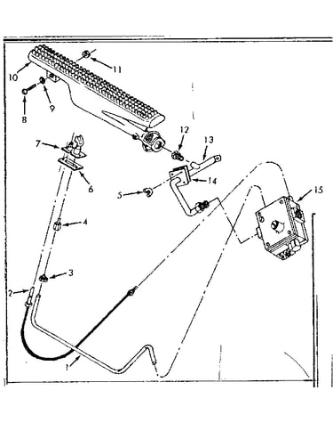 Burner, manifold & gas valve