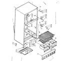 Kenmore 1066682140 cabinet parts diagram