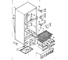Kenmore 1066682123 cabinet parts diagram