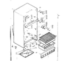 Kenmore 1066682821 cabinet parts diagram