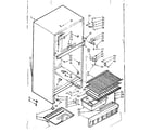Kenmore 1066683140 cabinet parts diagram