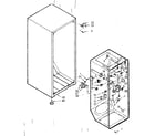 Kenmore 1066691051 cabinet parts diagram