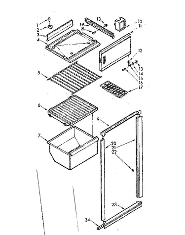 Breaker and shelf parts