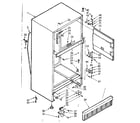 Kenmore 1067606161 cabinet parts diagram
