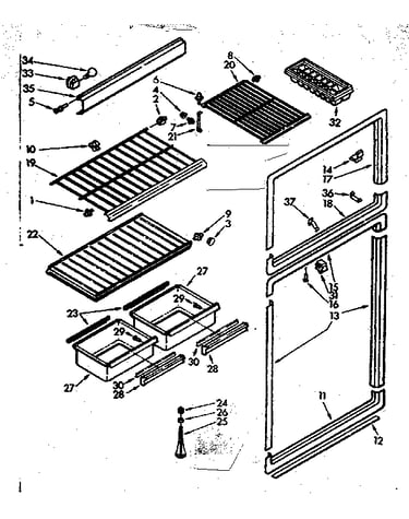 Breaker and shelf parts