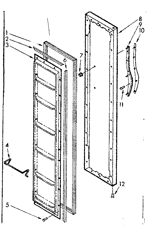 Freezer door parts