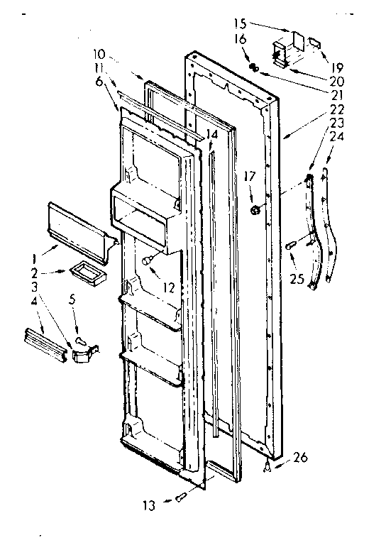 Refrigerator door parts