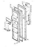 Refrigerator door parts