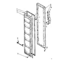 Kenmore 1067620161 freezer door parts diagram