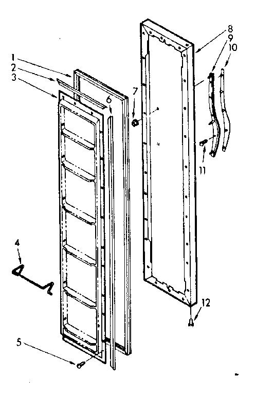 Freezer door parts