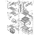 Kenmore 1067620521 refrigerator liner parts diagram