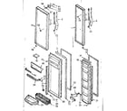 Kenmore 1067620523 refrigerator door parts diagram