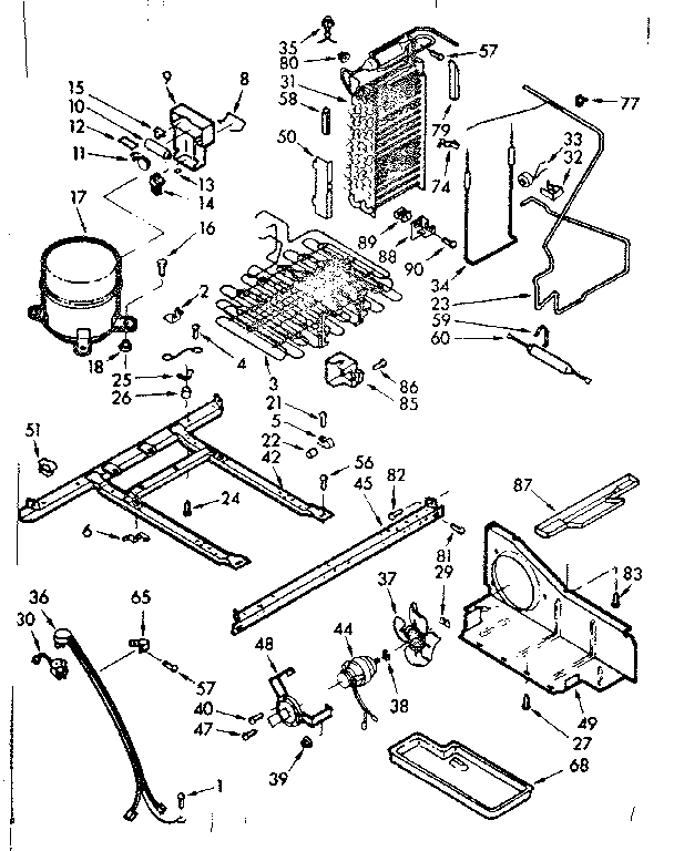 REFRIGERATOR UNIT PARTS