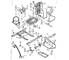 Kenmore 1067620543 refrigerator unit parts diagram