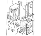 Kenmore 1067620564 refrigerator cabinet parts diagram