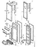 Refrigerator door parts