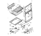 Kenmore 1067625110 refrigerator breaker and partition parts diagram