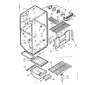 Kenmore 1067625140 cabinet parts and shelves diagram