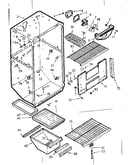 Cabinet parts and shelves
