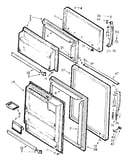 Refrigerator door parts