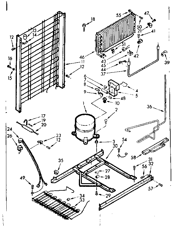 Refrigerator unit parts