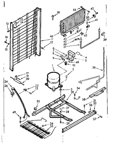 Refrigerator unit parts