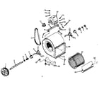 ICP NLOC150BH01 blower assembly diagram