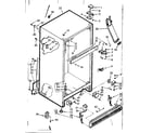 Kenmore 1067629261 cabinet parts diagram