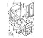 Kenmore 1067630510 cabinet parts diagram