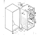 Kenmore 1067631290 cabinet parts diagram