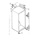 Kenmore 1067632040 cabinet parts diagram