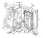 Kenmore 2537610221 cabinet liner and divider parts diagram