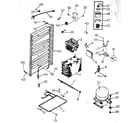 Kenmore 2537610211 refrigerator unit parts diagram