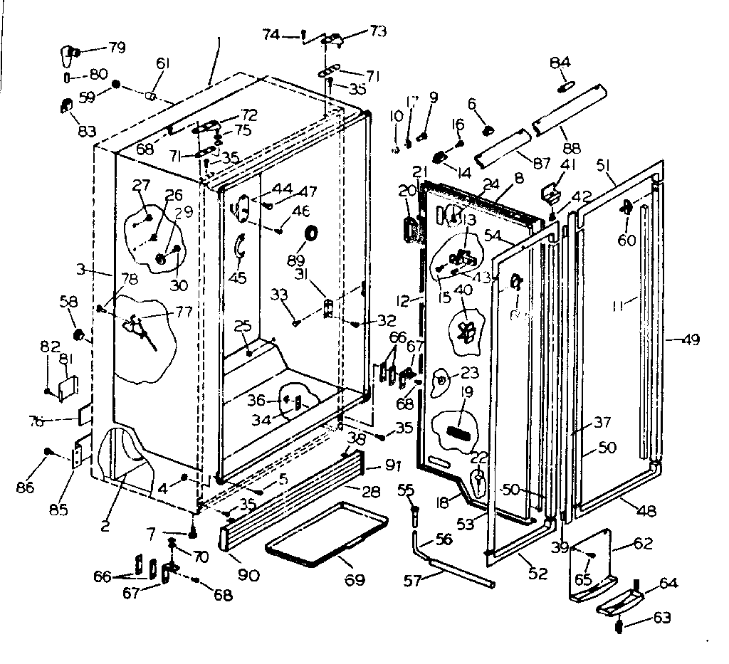 CABINET LINER AND DIVIDER PARTS