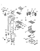 Shelving, supports and air handling parts